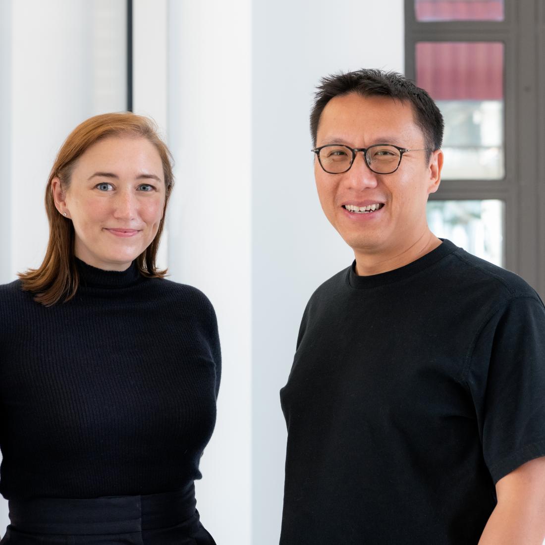 headshot photo of Alison Von Glinow and Lap Chi Kwong in Welcome Center