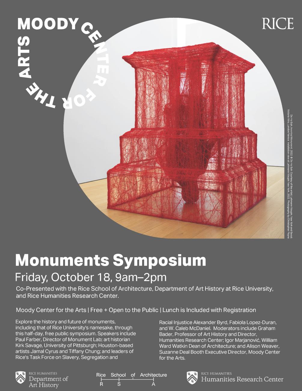 Poster for Monuments Symposium