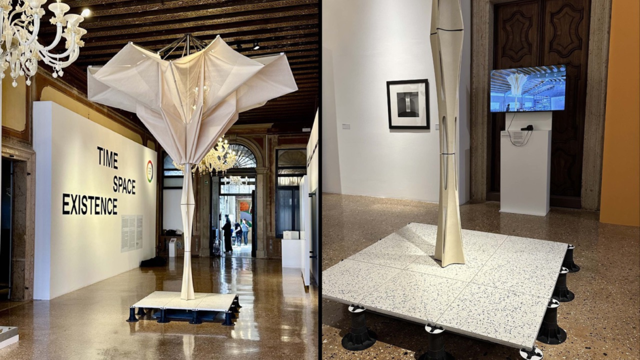 Juan Jose Castellon installation at Time, Space, Existence