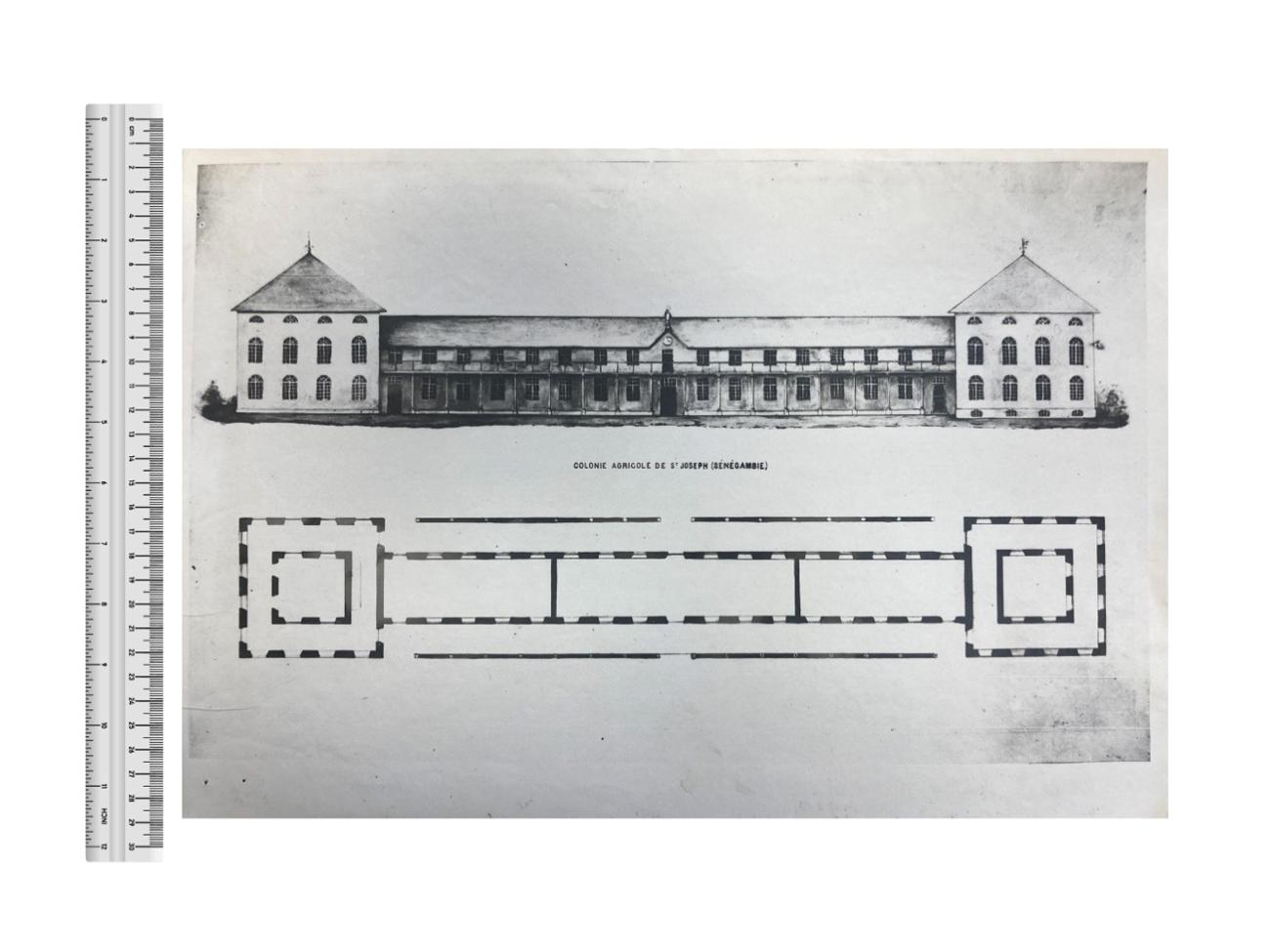 Taylan Plan and elevation of Saint Joseph de Ngasobil