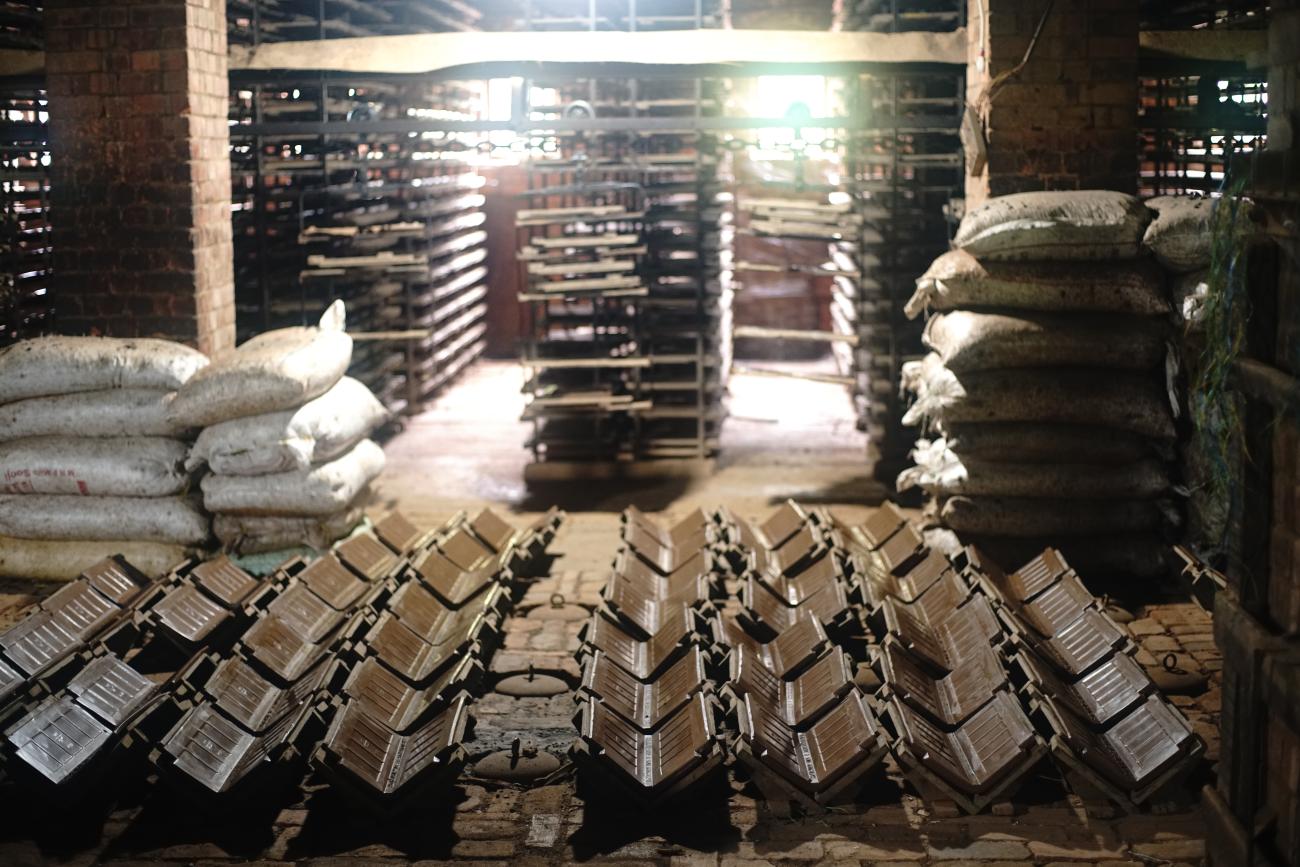 Terra cotta roof tile factory, Mangaluru, India, 2022