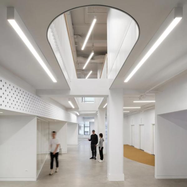 architectural photo of a newly designed space