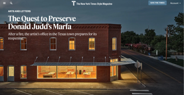 New York Times Style Magazine Screenshot