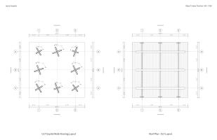 Mass Timber Pavilion wall and roof plan