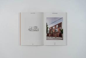 two page spread of photo images of architectural work
